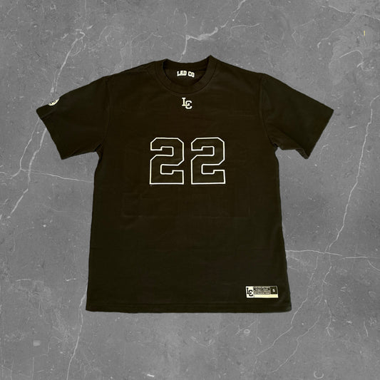 Jersey Oversized T-Shirt Black